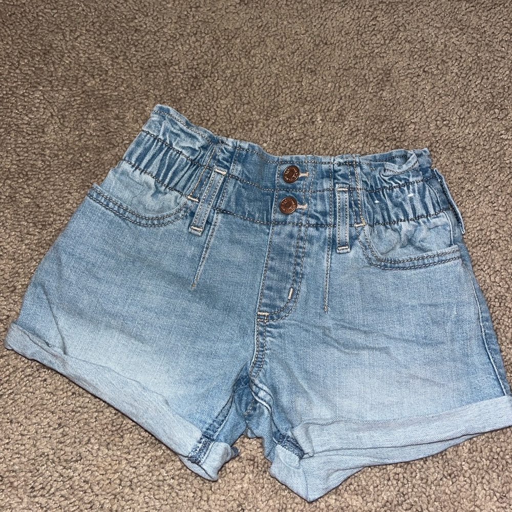 Abercrombie Kids Light Blue High Waist Shorts